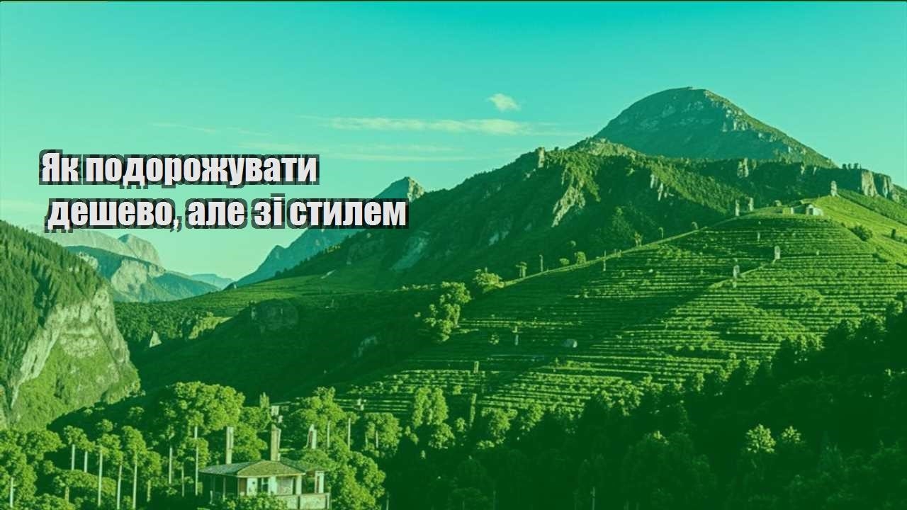 yak podorozhuvaty deshevo ale zi stylem