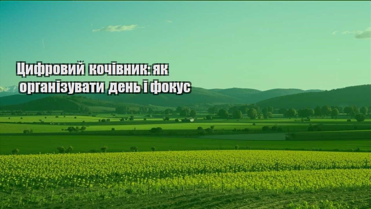 czyfrovyj kochivnyk yak organizuvaty den i fokus