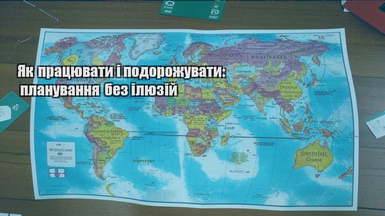 yak praczyuvaty i podorozhuvaty planuvannya bez ilyuzij