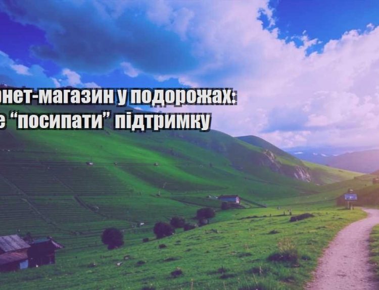 internet magazyn u podorozhah yak ne posypaty pidtrymku