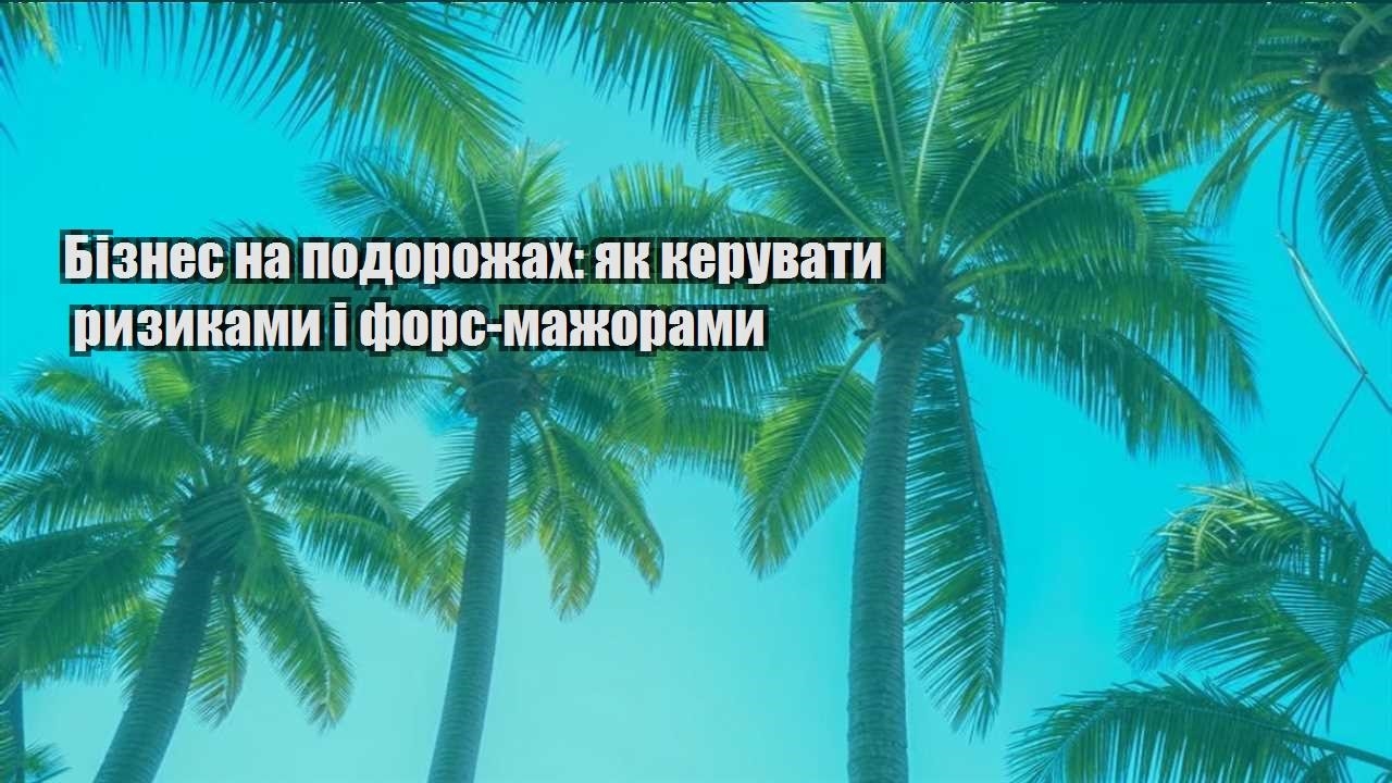 biznes na podorozhah yak keruvaty ryzykamy i fors mazhoramy