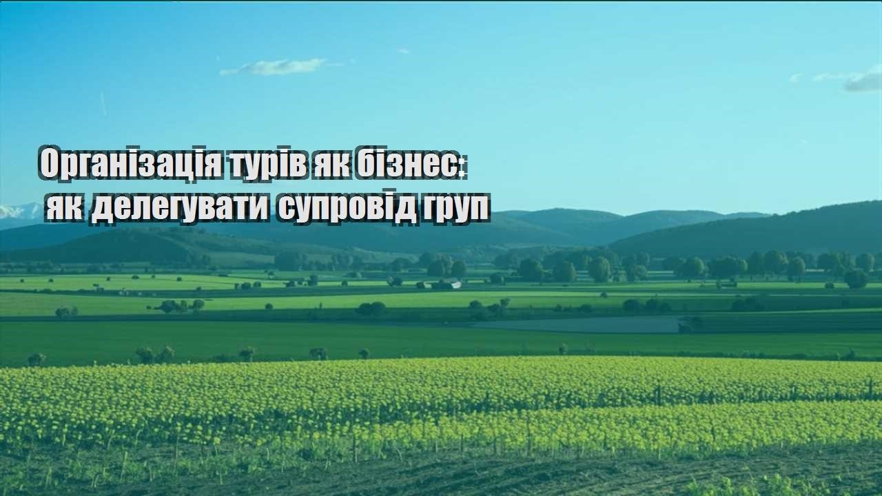 organizacziya turiv yak biznes yak deleguvaty suprovid grup